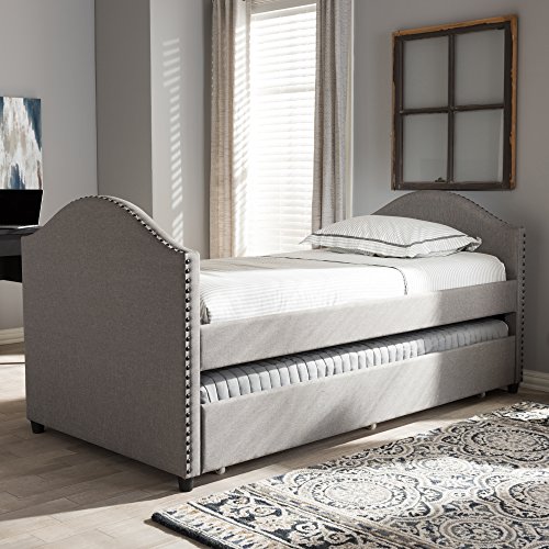 Baxton Studio 424-7301-AMZ Daybed, Twin, Grey