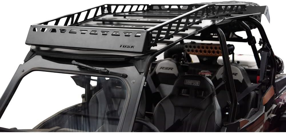 Tusk UTV Adventure Roof Rack Rack with Tusk Force Aluminum Roof for Polaris RZR XP 4 1000 Premium 2022