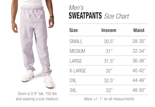 LOGOVISION Mens Jogger Sweatpants Collegiate School Logo Charcoal Heather Collection