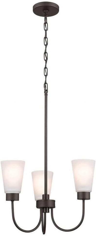 Erma - 3 Light Small Chandelier In Updated Traditional Style-18.5 Inches Tall-Olde Bronze Finish -Traditional Install