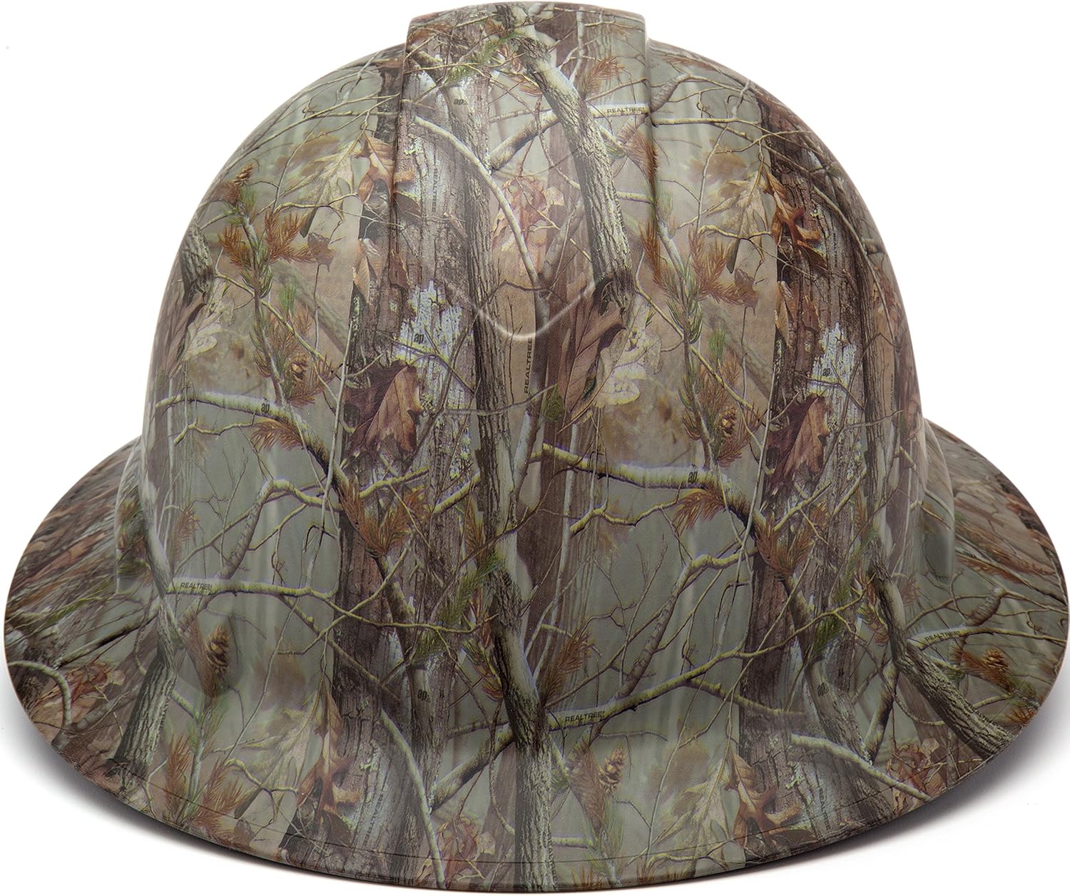Pyramex Ridgeline Full Brim Hard Hat 4 Point Ratchet Matte Realtree AP Pattern