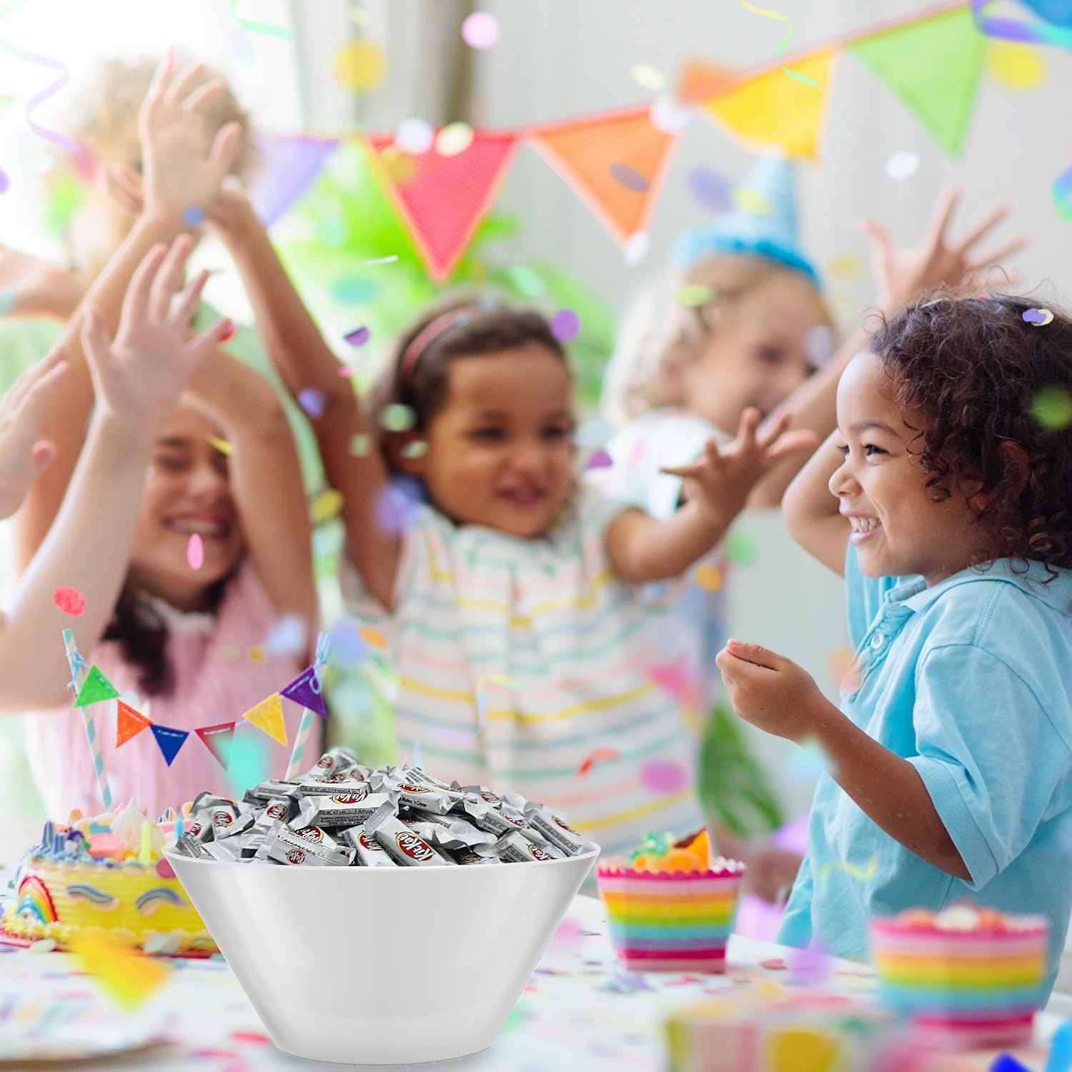 KITKAT Miniature Crisp Wafers White Creme Chocolate Candy Bars, 2-Pound Bag