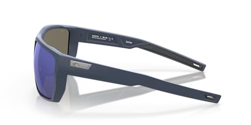 Costa Man Sunglasses Net Black Frame, Blue Mirror Lenses, 63MM