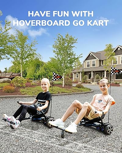 Hoverboard Seat Attachment, Hover Board Accessory Go Kart Compatible with 6.5