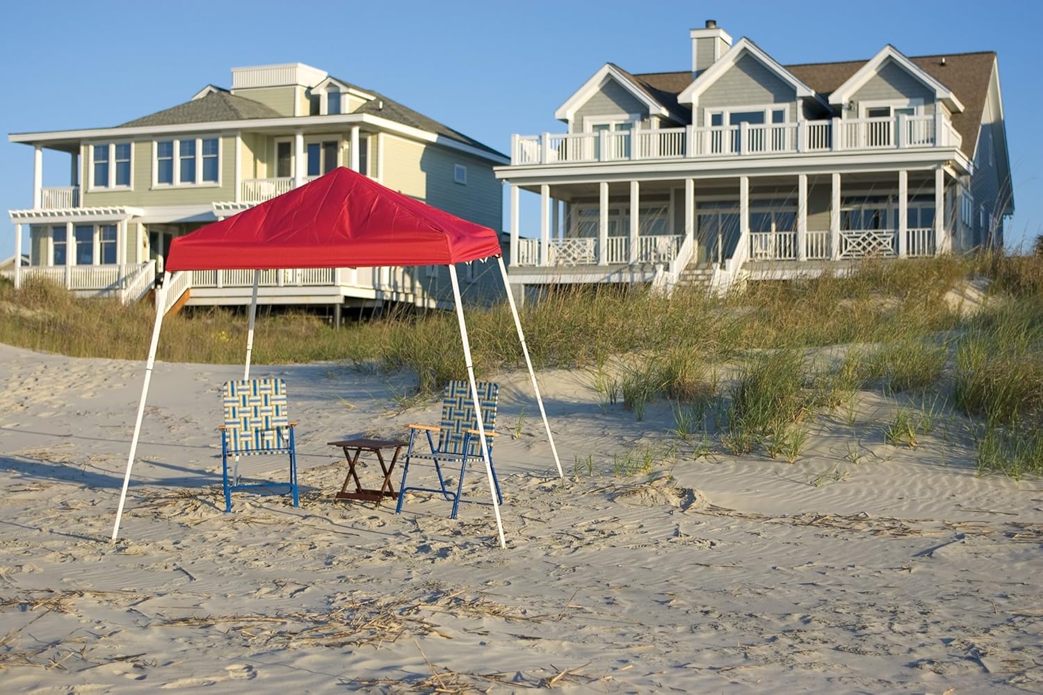 ShelterLogic 8x8 SL Pop-up Canopy, Red Cover, Carry Bag