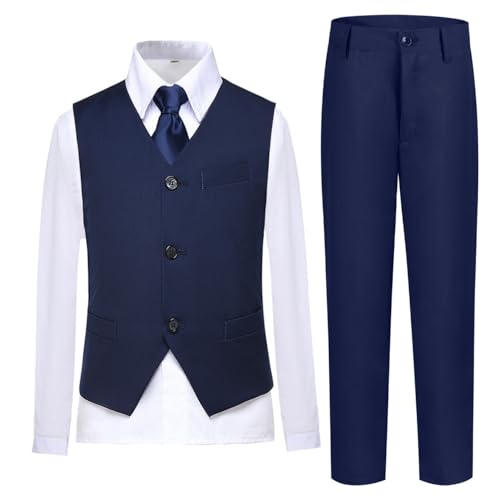 Boys Vest Set Formal Dress Suits Wedding Outfit Dresswear