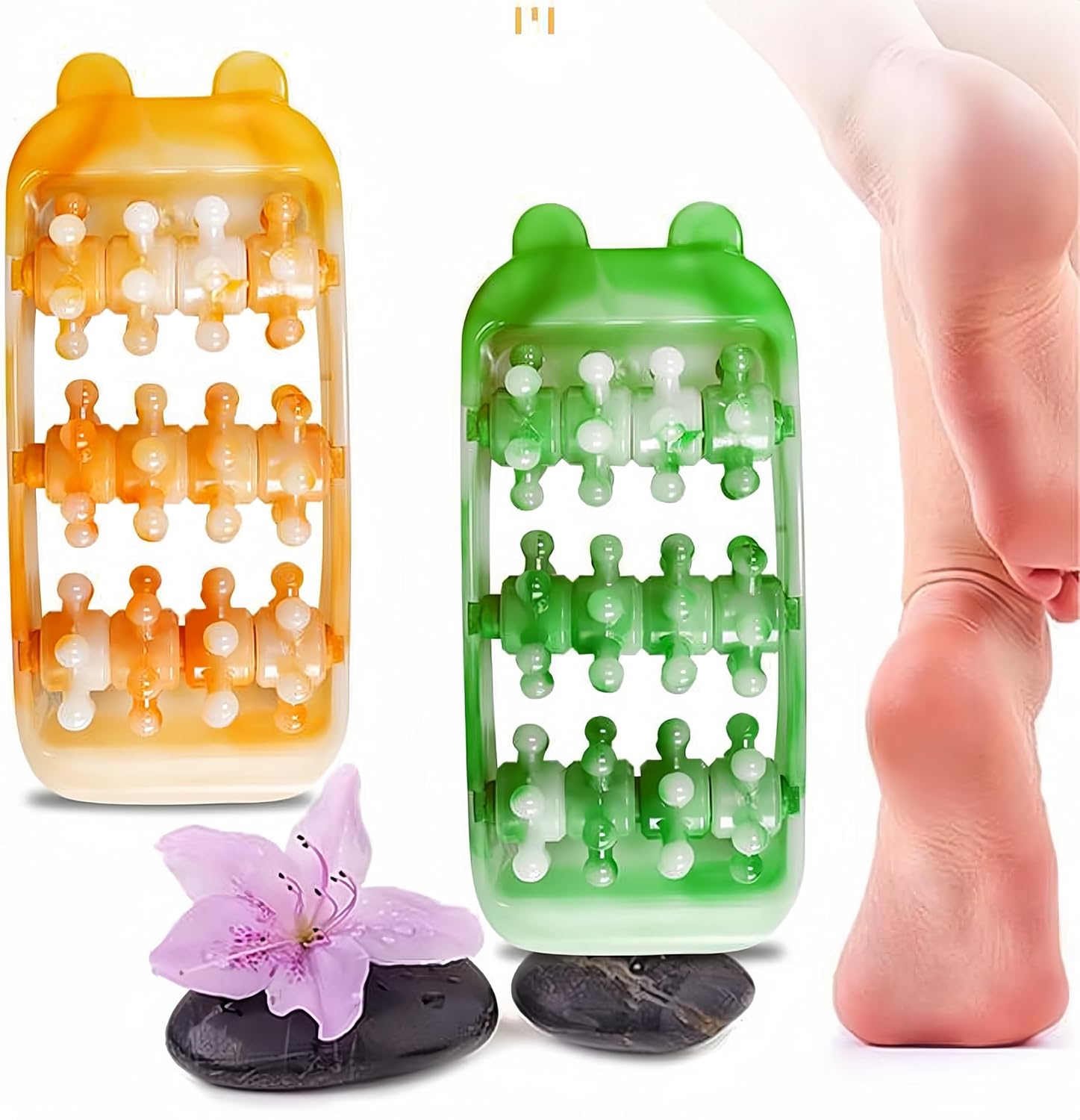 2 Pieces, Foot Roller Massager, Stimulate The Massage of The Sole, Plantar Fasciitis Relief,Relieve Fatigue, Foot Massage for Circulation and Pain Relief, Foot Health Massage Gifts for Mom and Dad
