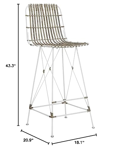Safavieh Minerva Bar Stool Natural/Black