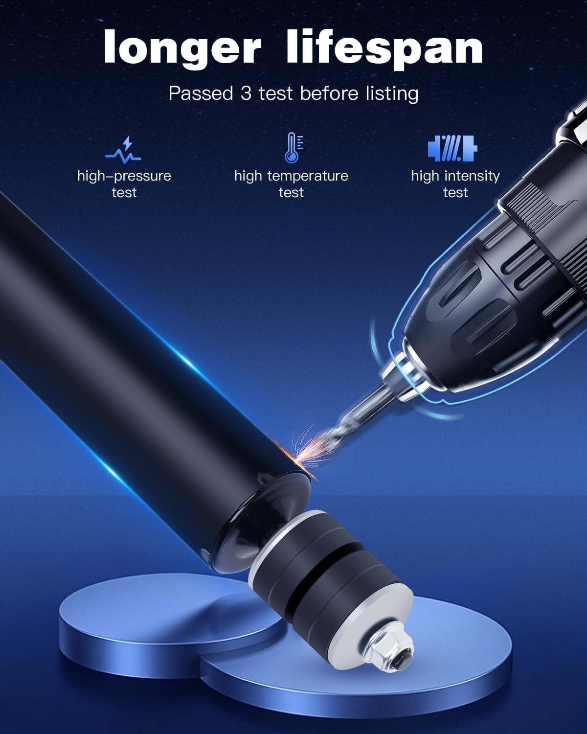 Grand Cherokee Shocks,ECCPP 4x Front Rear Shocks Absorbers for Jeep Fits 1999 2000 2001 2002 2003 2004 for Jeep Grand Cherokee 344342 344341 Auto Shocks Gas Struts Sets (Set of 4 Front and Rear)