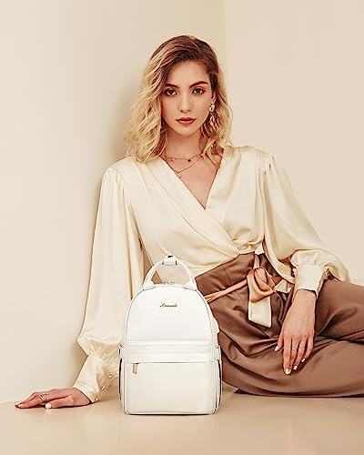 LOVEVOOK Mini Backpack Purse for Women Small Backpack with USB Charging Port, Cute Fashion Daypack for Work Travel Daily (Black Quilted)