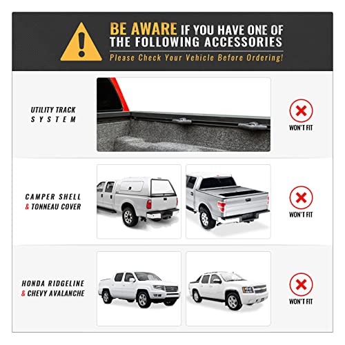 AA-Racks Model APX2502-BLK Low-Profile Utility Aluminum Pick-Up Truck Ladder Rack with Load Stops