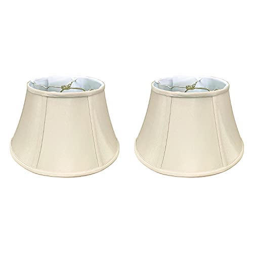 Royal Designs Shallow Drum Bell Billiotte Lamp Shade - Eggshell - 13 x 19 x 11.26