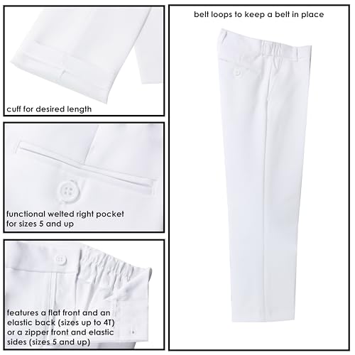 Spring Notion Baby Boys' Modern Fit White Suit Set