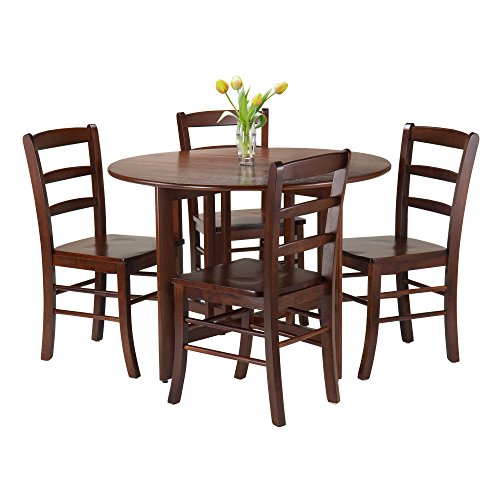 Winsome Alamo Dining, 4 Chairs, Walnut