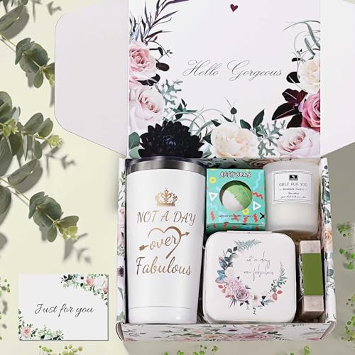 Birthday Gifts for Women, Relaxing Spa Gift Basket Set, Unique Gifts for Her, Friends, Mom, Sister, Coworker, Wife, Girlfriend, Happy Birthday Gift Ideas, Mothers Day, Christmas Gifts for Women