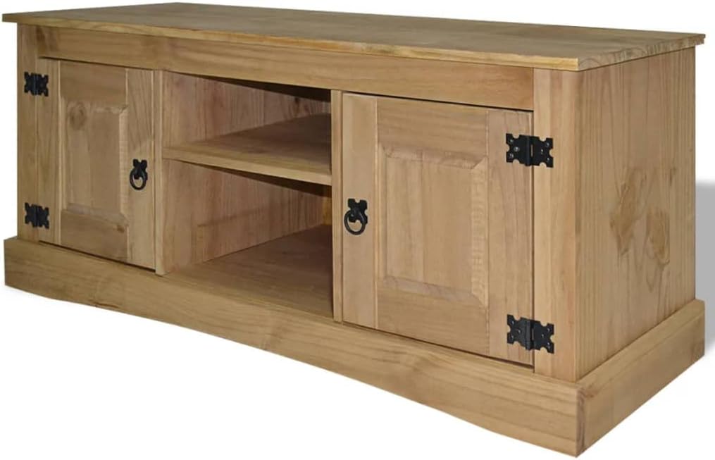 Television Stand Media Console Entertainment Unit TV Stand Mexican Pine Corona Range 47.2