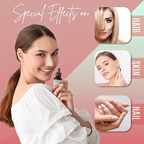 Rosehip Seed Oil 2 Fl Oz -100% Organic & Cold Pressed - Anti-aging Moisturizing Treatment For Face, Hair, Skin & Nails, Acne Scars, Anti-wrinkle.