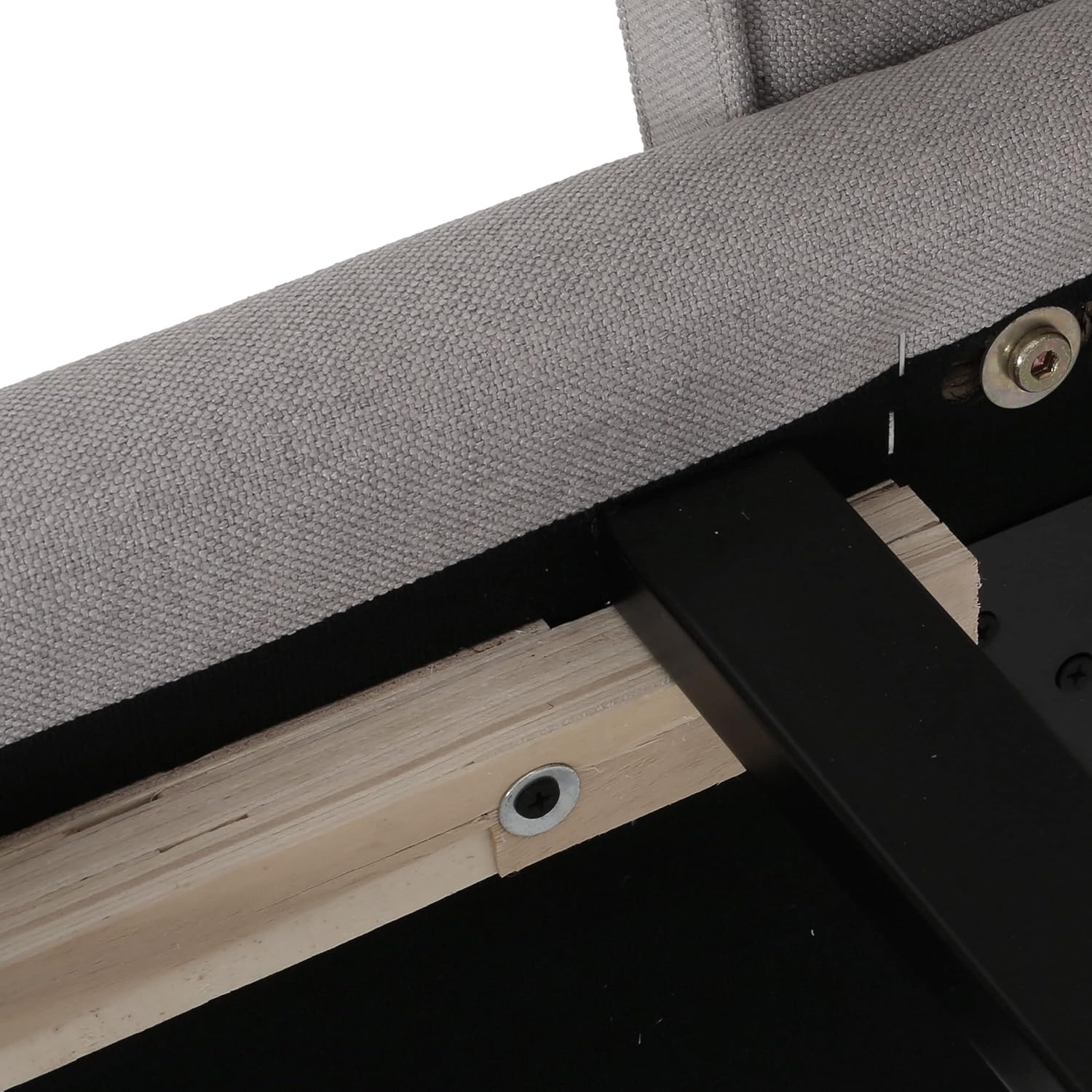 Christopher Knight Home Costello Fully Upholstered Fabric Bed Set, Queen, Light Grey