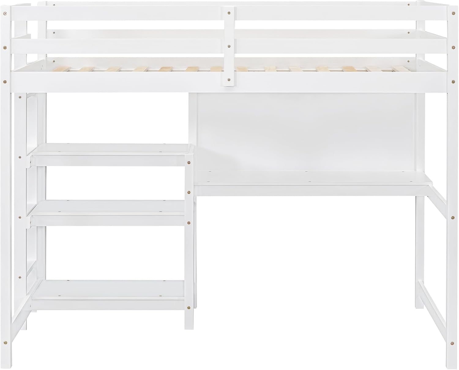 Bellemave FST000007-T-AK1 Loft Bed, Twin, White