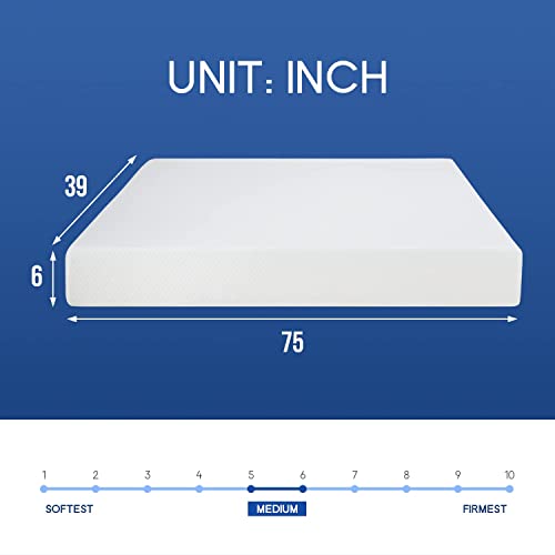 King Mattress, 5/6/8/10/12 Inch King Size Mattress Medium Firm Memory Foam Mattress for Cool Sleep & Pressure Relief, Certipur-Us Certified Mattress in a Box, Fiberglass Free Mattress, (King, 8 Inch)
