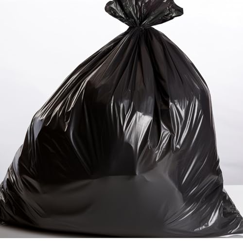 7 to 8 Gallon Trash Bag, Medium Garbage Bags, 30 Liter Black Garbage Bags, 100 Count