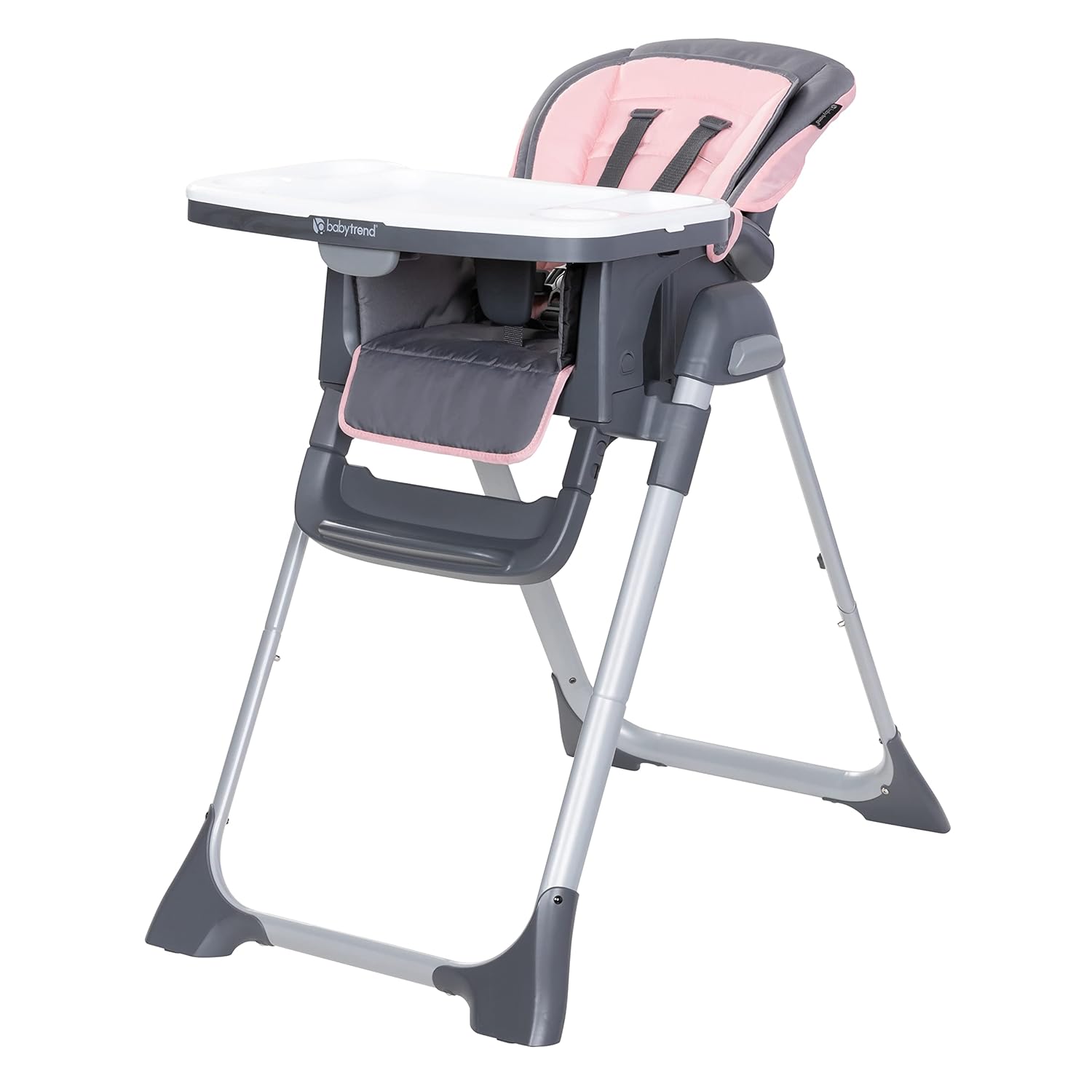 Baby Trend Sit-Right Tanzania & Sit Right 2.0 3-in-1 Pink High Chairs, 40 lbs Max Weight