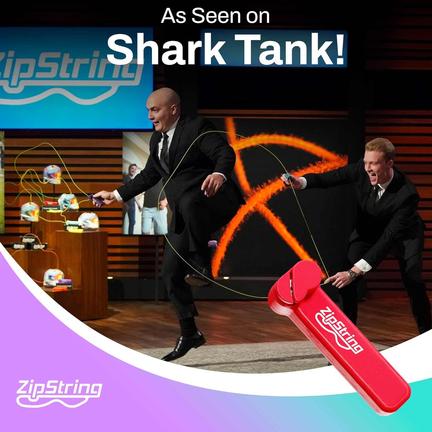Wonderment Awaits with Shark Tank - Featured String Rope Launcher Loop Fidget Toy, Defying Gravity to Boost Your Imagination - The Ideal Gift for Kids and Adults, Rock'it Red