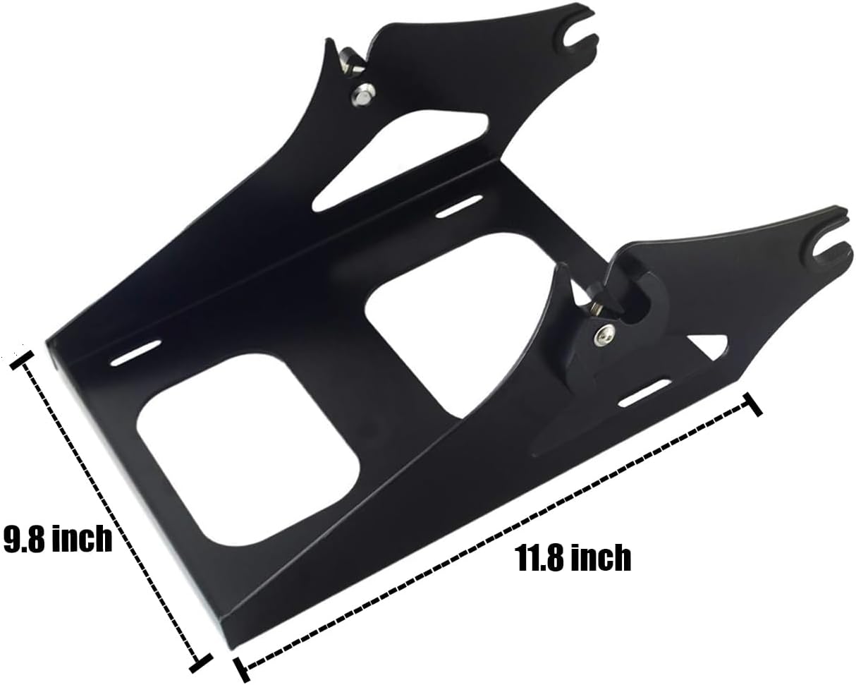 Luggage Rack Detachable Two Up Tour Pack Pak Mounting Luggage Rack Compatible for Harley Davidson Touring Street Glide Road King Electra Glide 2014-2024