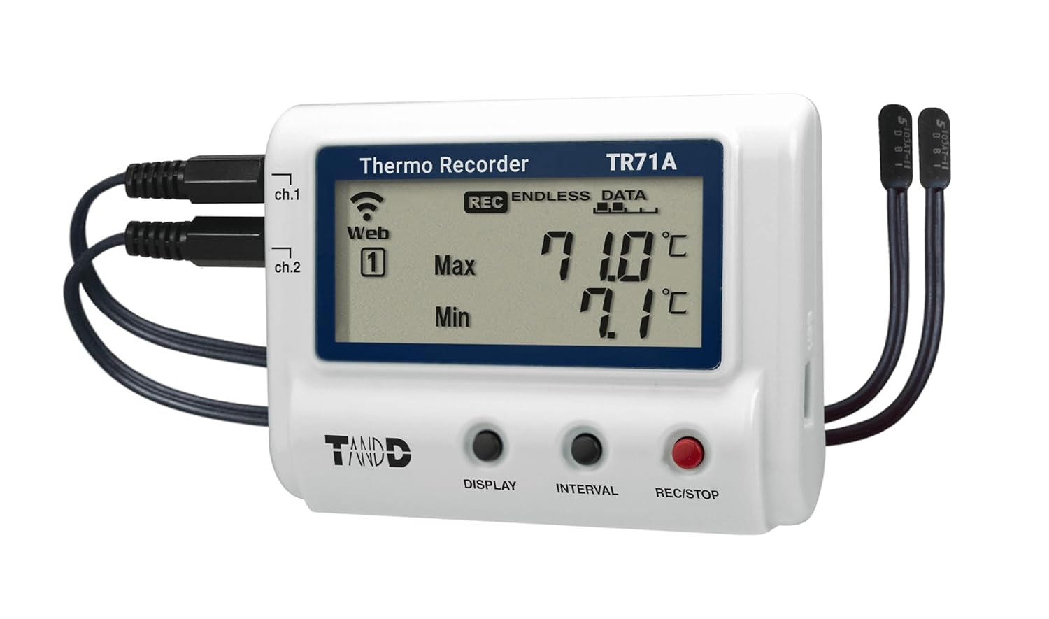 T&D TR71A Temperature Logger: Versatile Temperature Monitoring from -60°C to 155°C