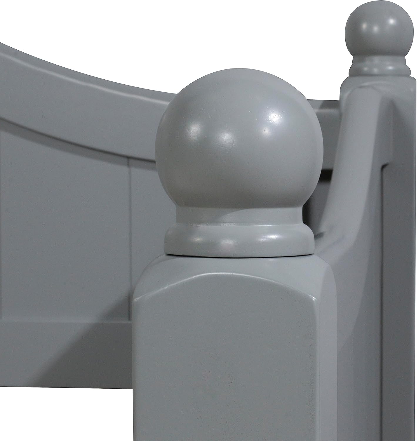 Hillsdale, 2545DBLHTR, Augusta Wood Daybed with Suspension Deck and Metal Roll Out Trundle, Gray, Twin