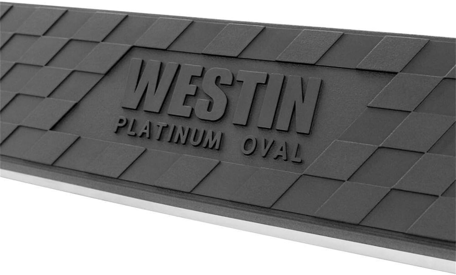 Westin 21-2995 Platinum Black Oval Step Bar, 4 inch