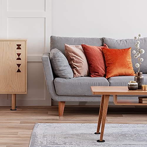 Super Sliders Furniture Movers for Carpet and Rugs (8 Pack) | Slide and Hide Furniture Sliders for Corners and Walls (4 Pack)