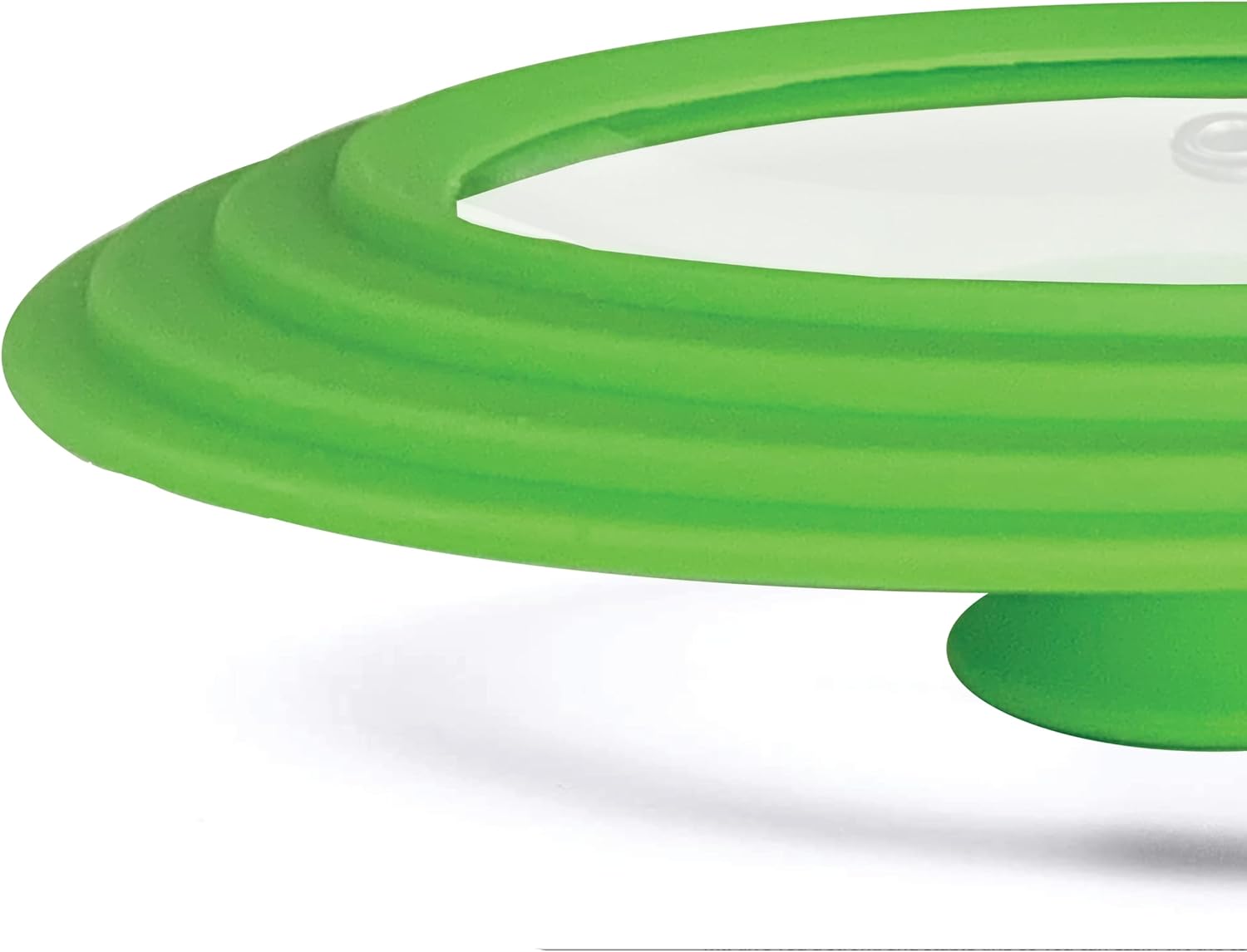 Universal Lid for Pots, Pans and Skillets - Tempered Glass with Heat Resistant Silicone Rim Fits 6