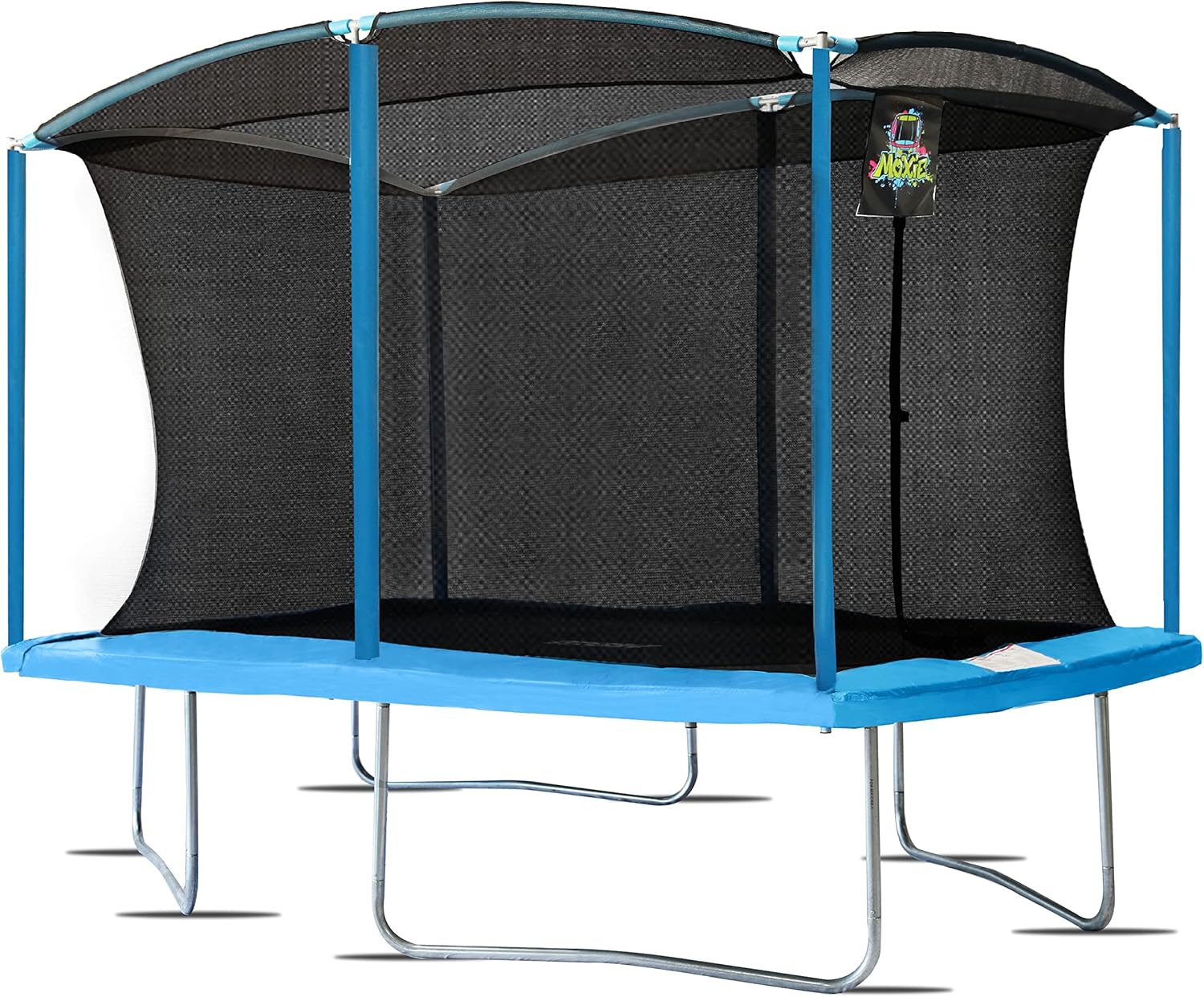 Machrus Upper Bounce Rectangle Trampoline 8x14FT 9x15 FT 10x17 FT- Rectangular Recreational Trampoline- Large Trampoline with Enclosure Net- Big Gymnastics Trampoline for Kids & Adults