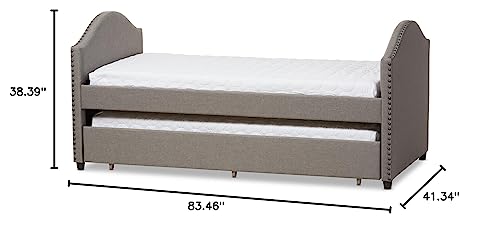Baxton Studio 424-7301-AMZ Daybed, Twin, Grey