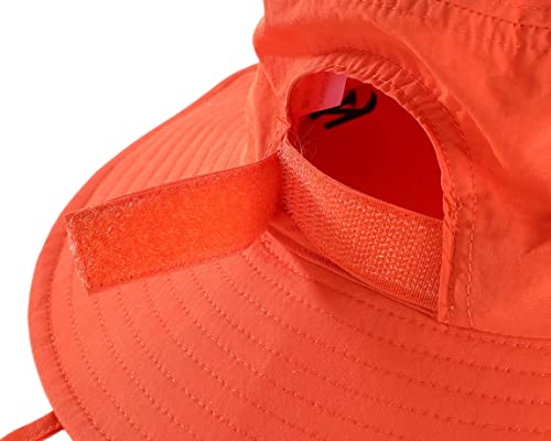 Connectyle Womens UPF 50+ Beach Sun Hat with Ponytail Water Resistant Bucket Hat