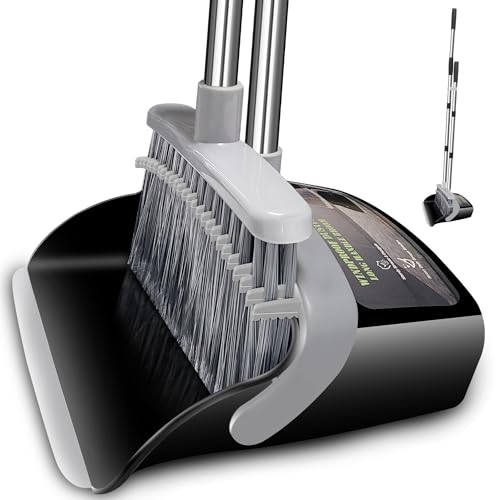 Broom with Dustpan Combo Set Broom and Dustpan Set Dust Pan with 51.2