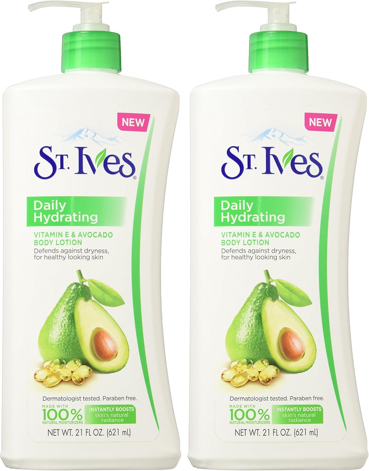 St. Ives Daily Hydrating Body Lotion Vitamin E 21 oz (Pack of 2)