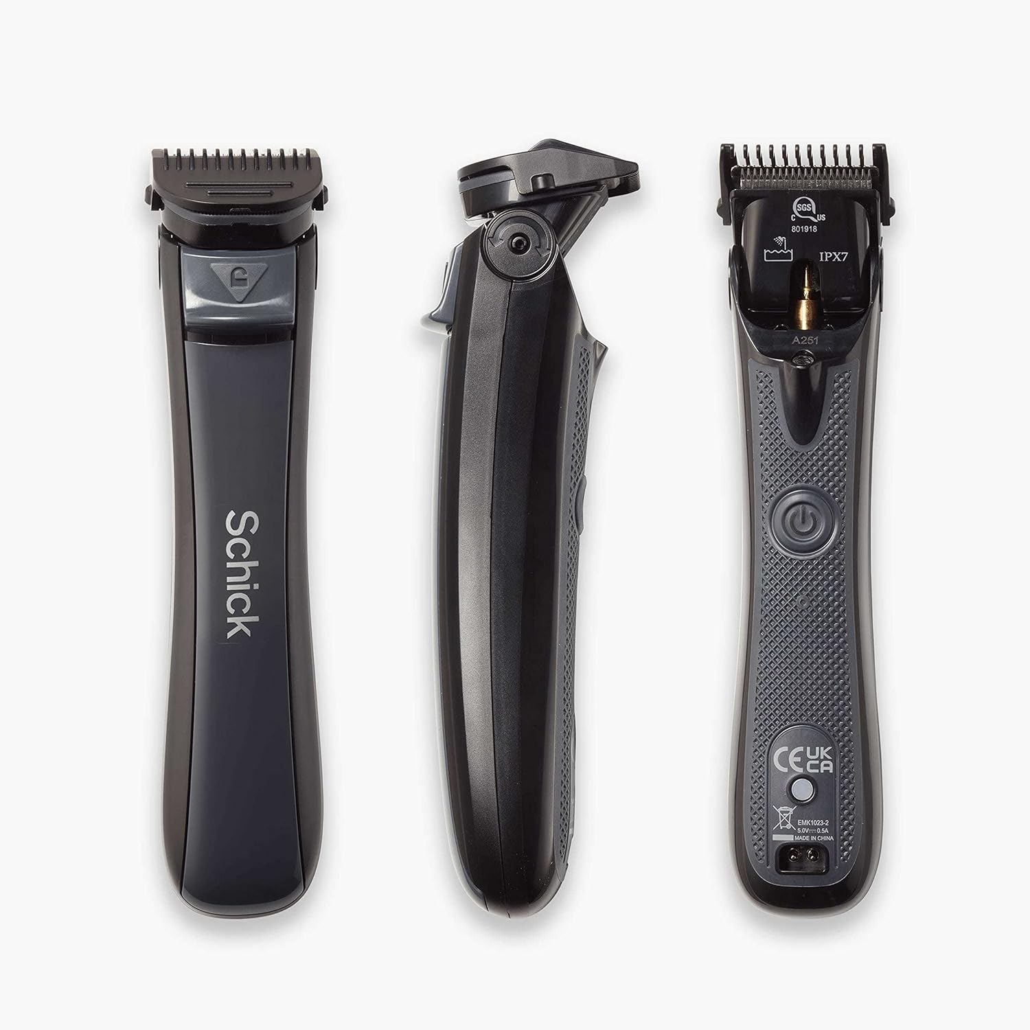 Schick Ultra Pivot Body Trimmer for Men | Manscaping Electric Shaver for Men, Body Hair Trimmer for Men, Pubic Hair Trimmer for Men, Body Groomer for Men