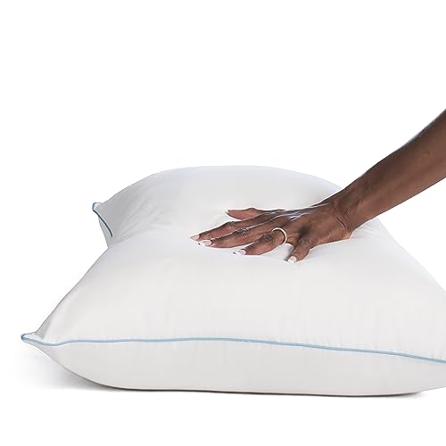 SEALY Bed Pillow, Hypoallergenic Pillow with Recycled Fill, Slumber Bed Pillows - King Pillows, Set of 2