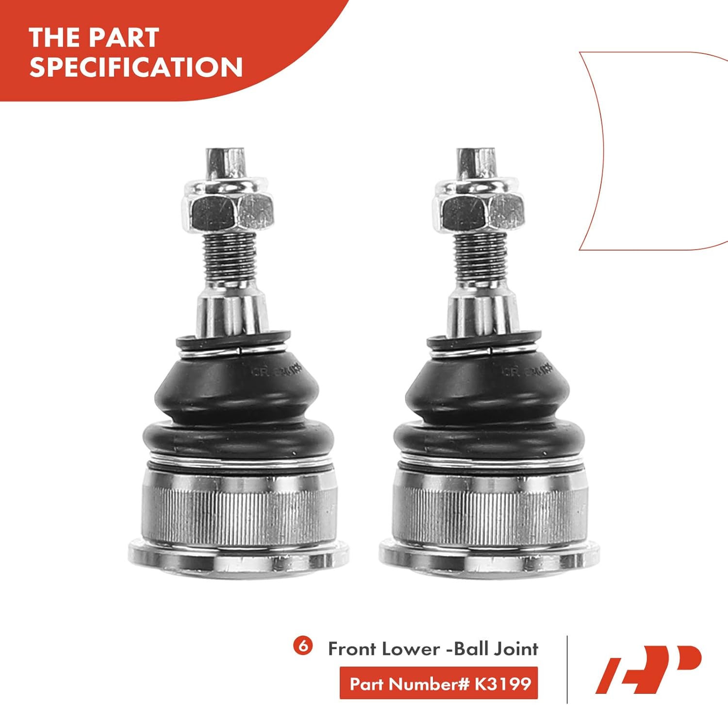 A-Premium 10Pcs Front Suspension Kit, Upper Control Arm Sway Bar Link Lower Ball Joint Inner Outer Tie Rod End, Compatible with Jeep Liberty 2002 2003 2004