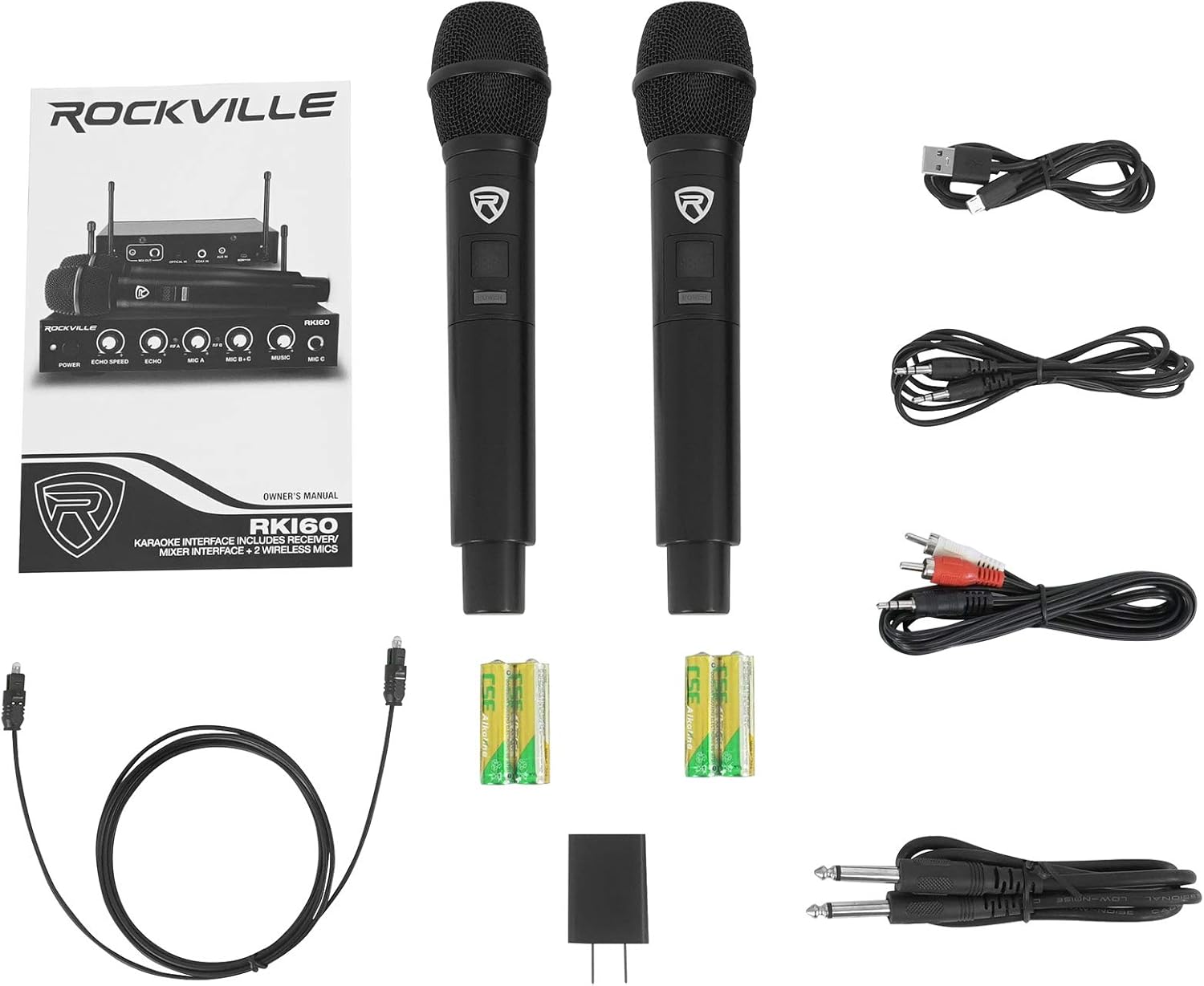 Rockville Hybrid Home Theater Karaoke Machine System w/8