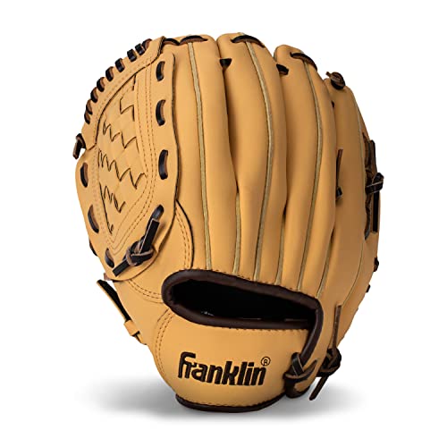 Franklin Sports Baseball + Softball Gloves - Field Master Adult + Youth Baseball + Softball Gloves - Right Hand + Left Hand Gloves - Infield + Outfield Mitts - Multiple Sizes + Colors
