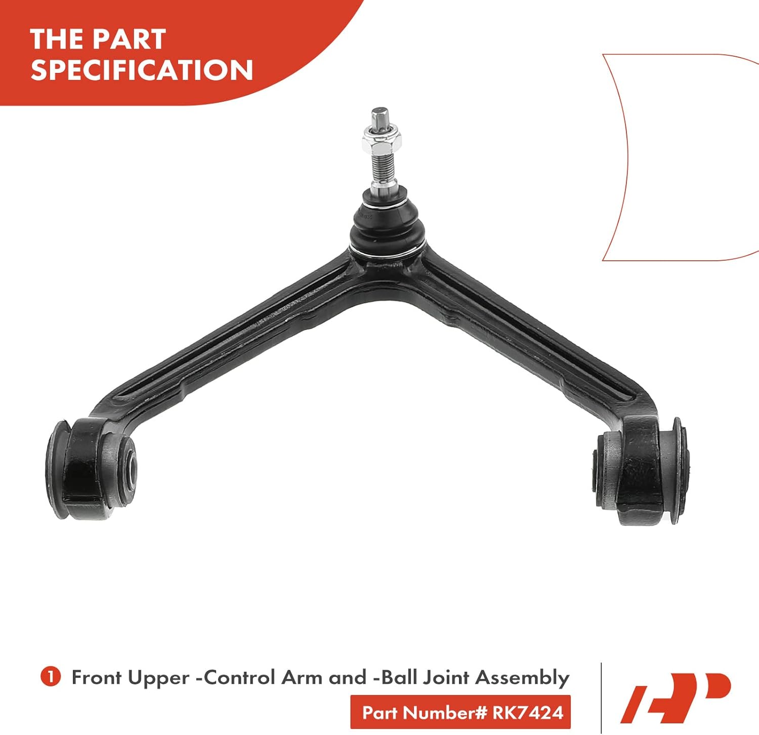 A-Premium 10Pcs Front Suspension Kit, Upper Control Arm Sway Bar Link Lower Ball Joint Inner Outer Tie Rod End, Compatible with Dodge Ram 1500 2002 2003 2004 2005, RWD