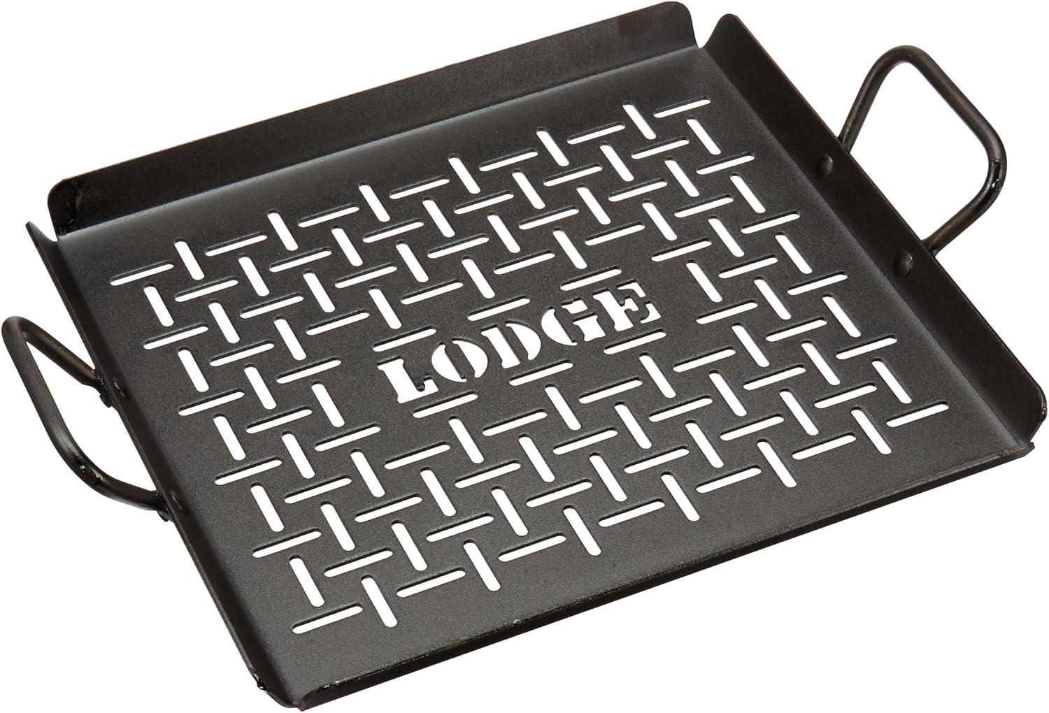 Lodge CRSGP12 Carbon Steel Grilling Pan, Pre-Seasoned, 12-inch