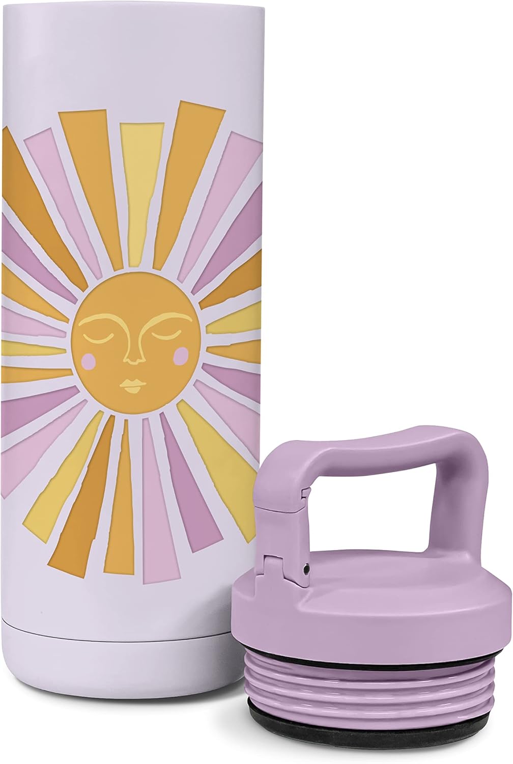 Studio Oh! Insulated Water Bottle - 20-Ounce Snap-Hook Stainless Steel Water Bottles - BPA-Free Shine Together