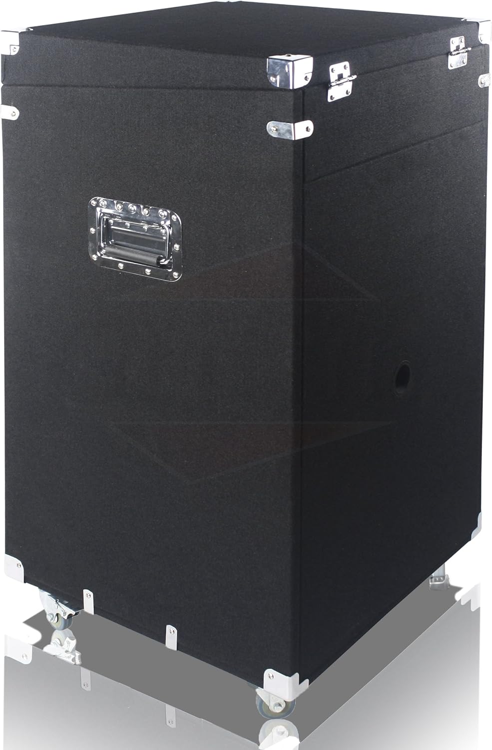 Griffin Ultimate Rackmount Studio Mixer Flight Road Case 25U Mount Space Pro-Audio Amp Cabinet Travel Trunk For Music Gear Recording Equipment | Portable DJ Sound Booth Rack Stand Carpet PA Cart