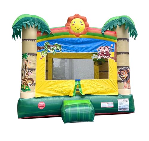 Pogo Bounce House Crossover Deluxe Sports Castle Inflatable Bounce (without Blower) - 13 x 12 x 14.5 Foot - Big Inflatable Bouncer House Castle Unit for Kids - Jumphouse for Toddlers - Outdoor Party