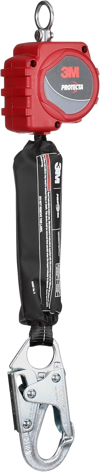 3M™ Protecta® Self-Retracting Lifeline with Carabiner 3100503, Web, Steel Snap Hooks, 6 ft.