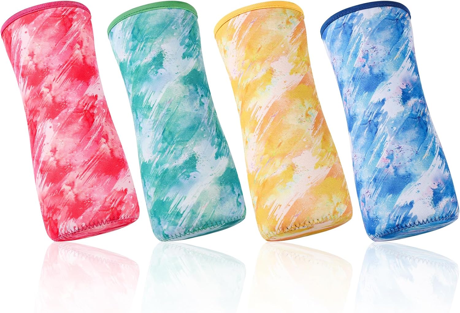 4pcs Sleeve for Cirkul Water Bottle 32oz, Neoprene Water Bottle Sleeve for Cirkul Plastic Water Bottle Protective Cover Insulated Water Bottle Cover for Retaining Temperature(4 Colors)